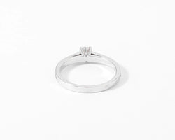 Bague solitaire diamant sur or gris - Castafiore