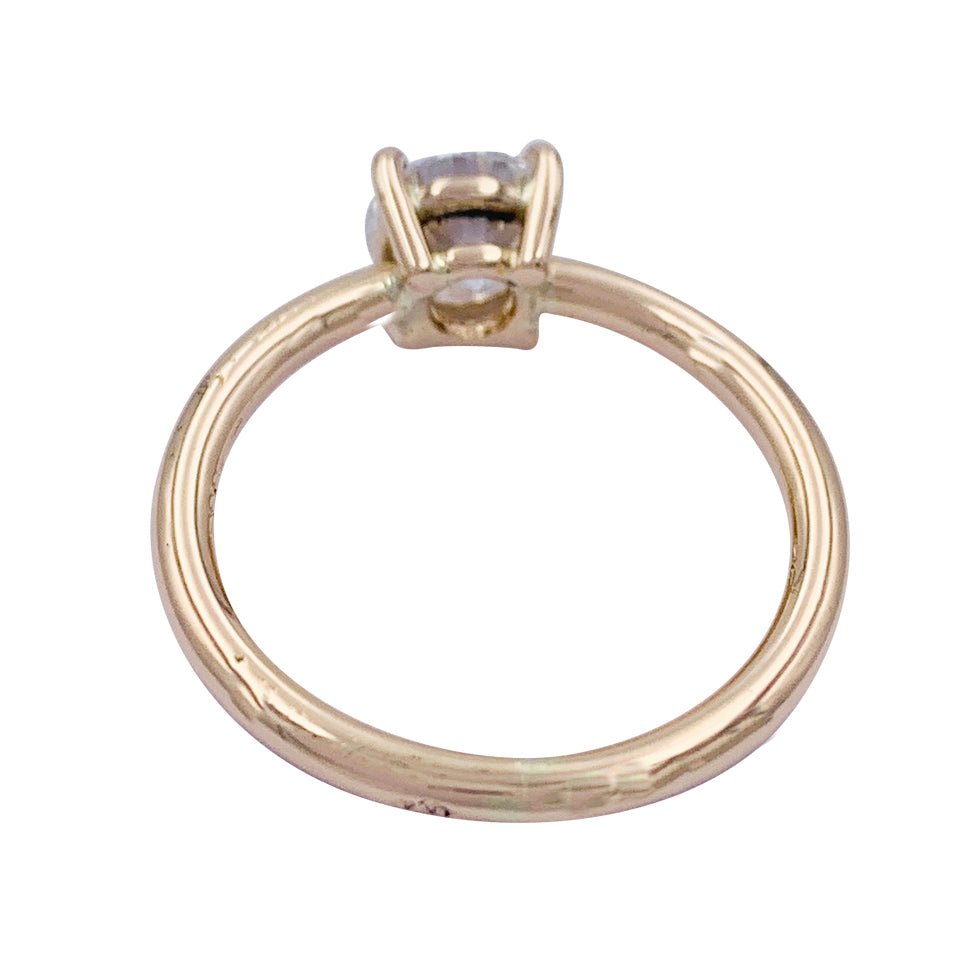 Bague solitaire en or blanc, diamant 1 carat - Castafiore