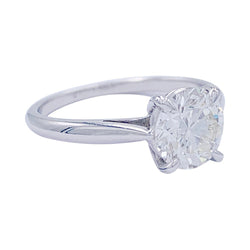 Bague solitaire en or blanc, diamant 1,36 carat - Castafiore