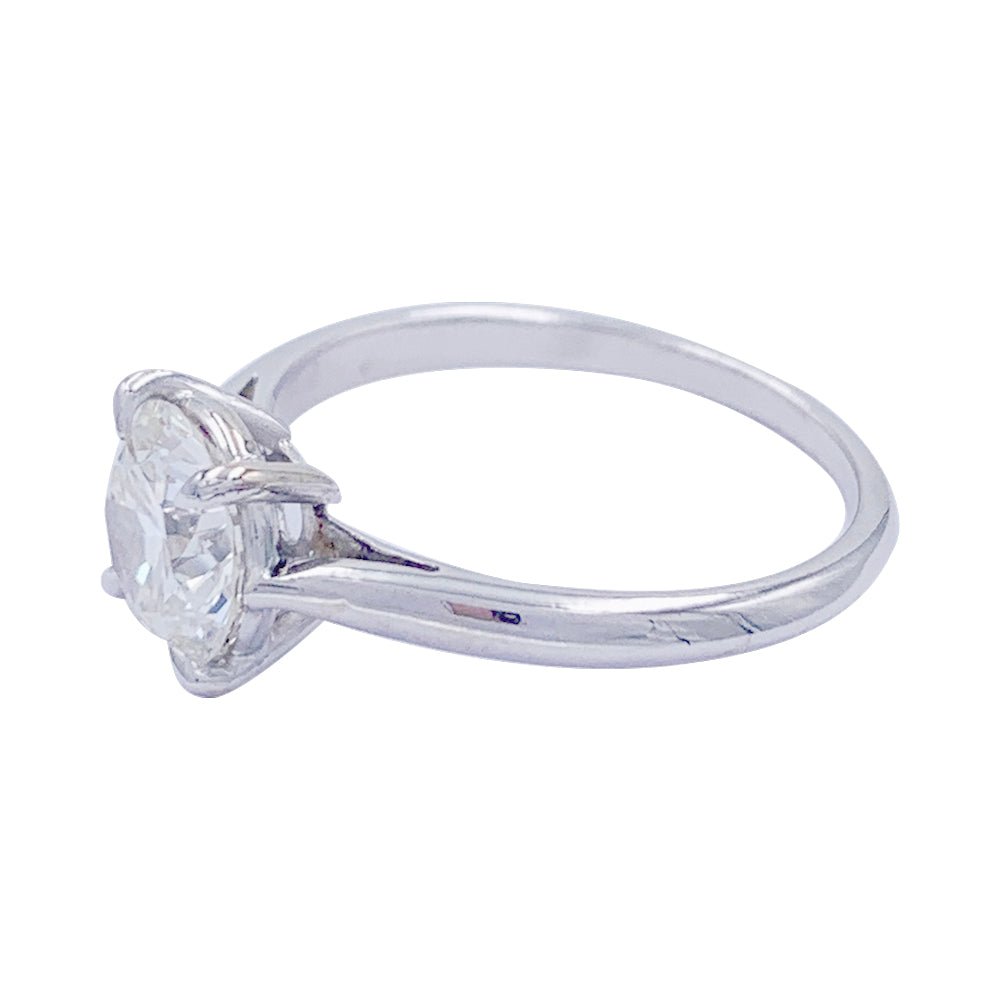 Bague solitaire en or blanc, diamant 1,36 carat - Castafiore