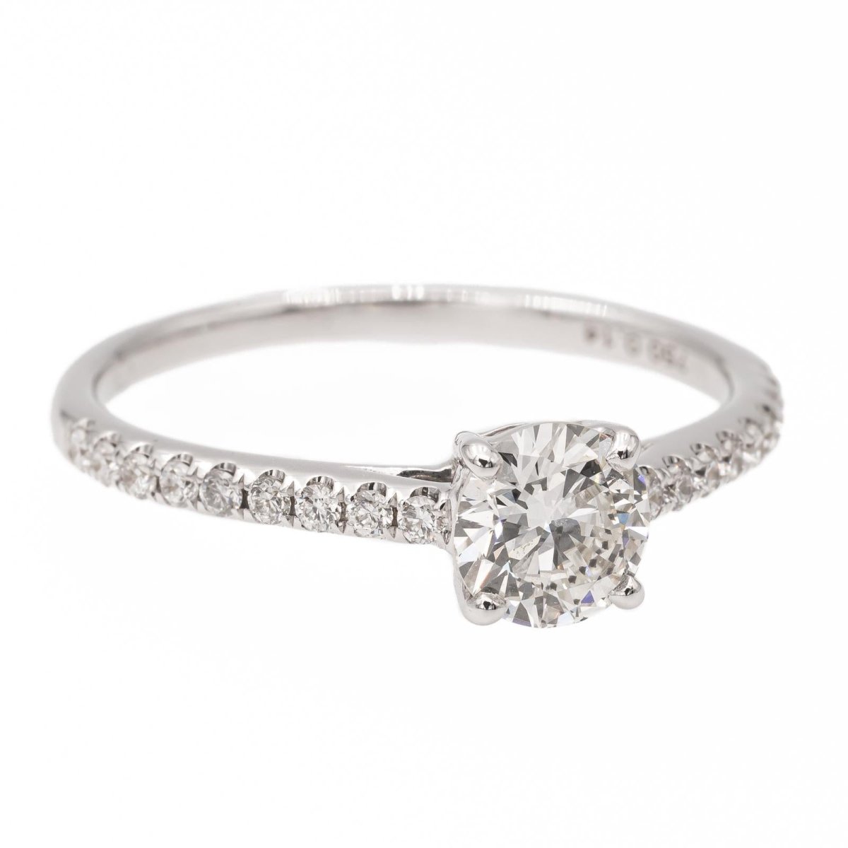 Bague Solitaire en or blanc diamant - Castafiore