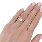 Bague Solitaire en or blanc et diamant - Castafiore