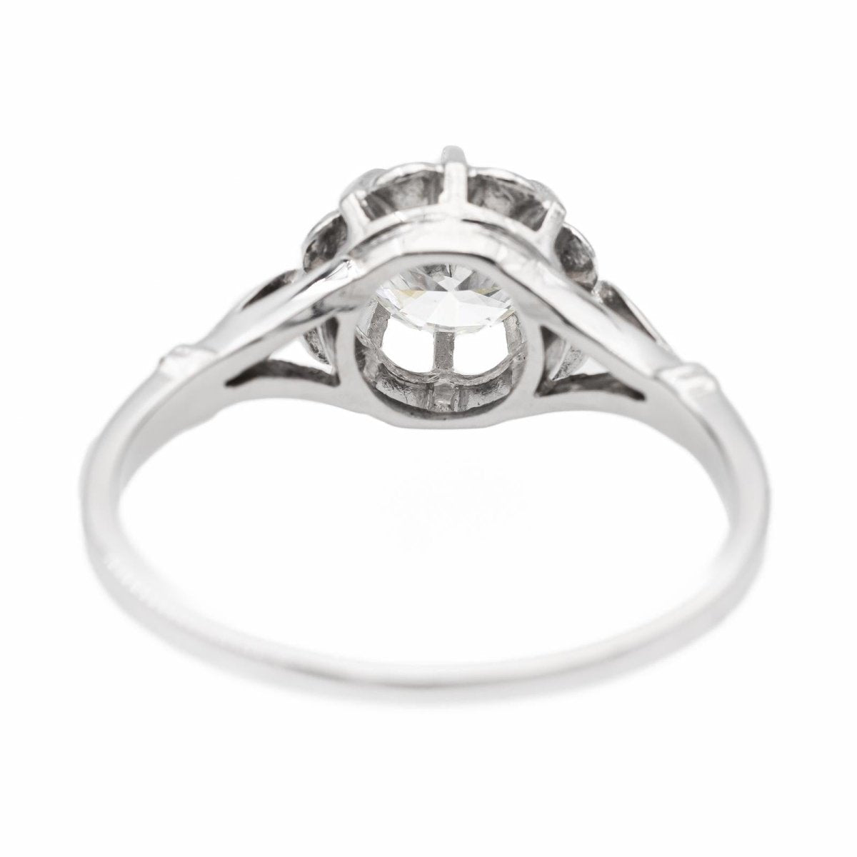 Bague Solitaire en or blanc et diamant - Castafiore