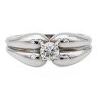 Bague Solitaire en or blanc et diamant - Castafiore