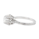 Bague solitaire en or blanc et diamant - Castafiore