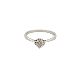 Bague Solitaire en or blanc et diamant - Castafiore