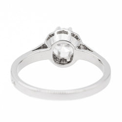 Bague solitaire en or blanc et diamant - Castafiore