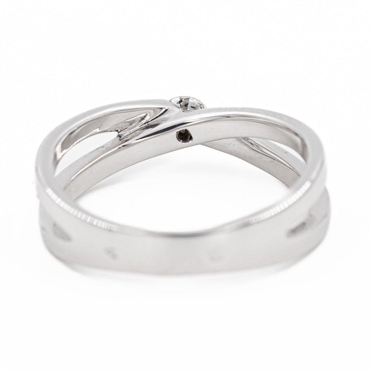 Bague solitaire en or blanc et diamant - Castafiore