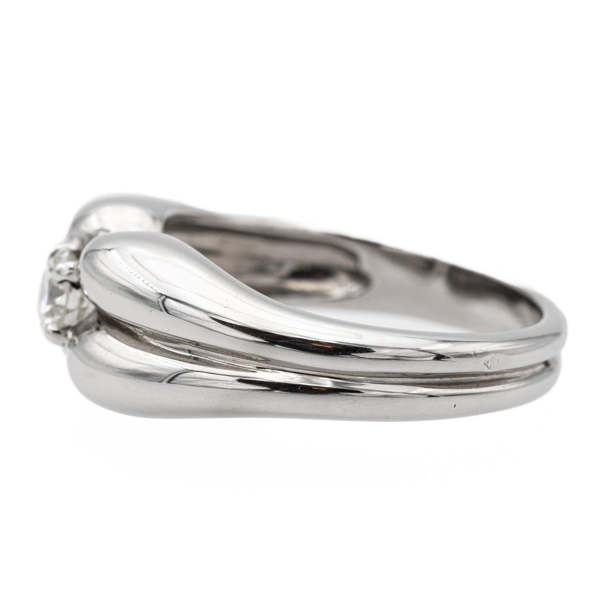 Bague Solitaire en or blanc et diamant - Castafiore