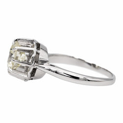 Bague Solitaire en or blanc et diamant - Castafiore