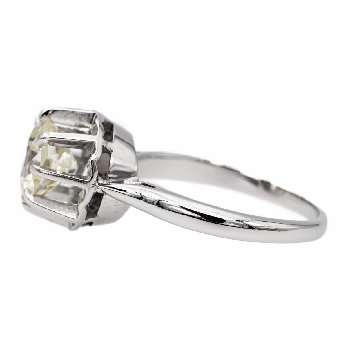 Bague Solitaire en or blanc et diamant - Castafiore