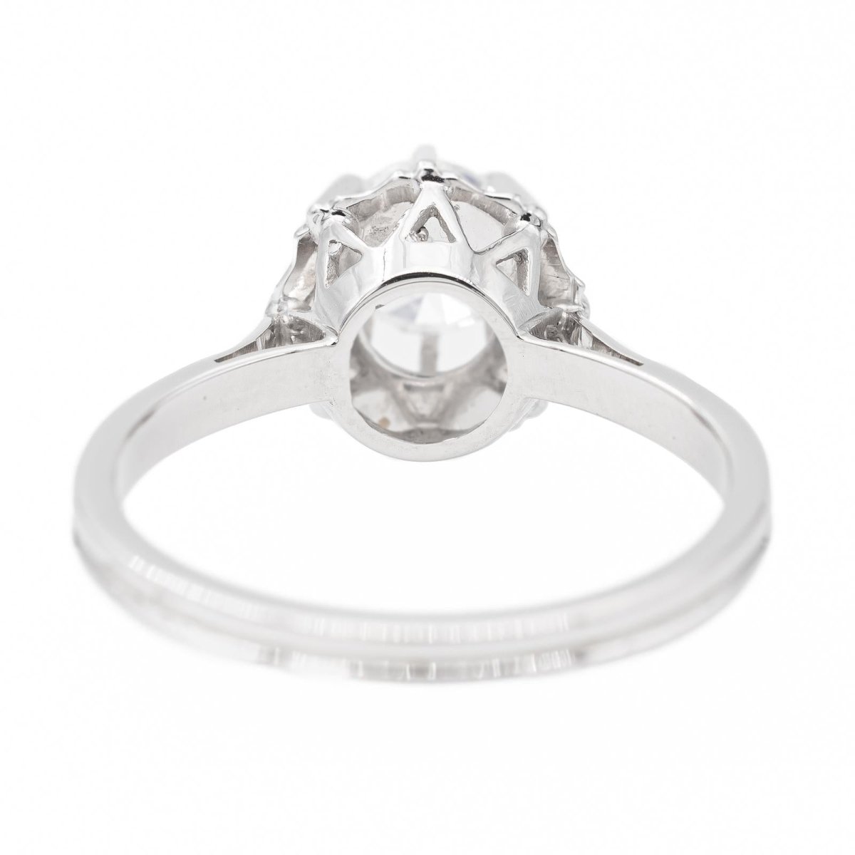 Bague solitaire en or blanc et diamant - Castafiore