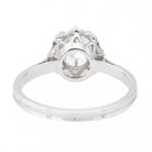 Bague solitaire en or blanc et diamant - Castafiore