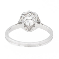 Bague solitaire en or blanc et diamant - Castafiore