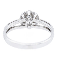 Bague Solitaire en or blanc et diamant - Castafiore