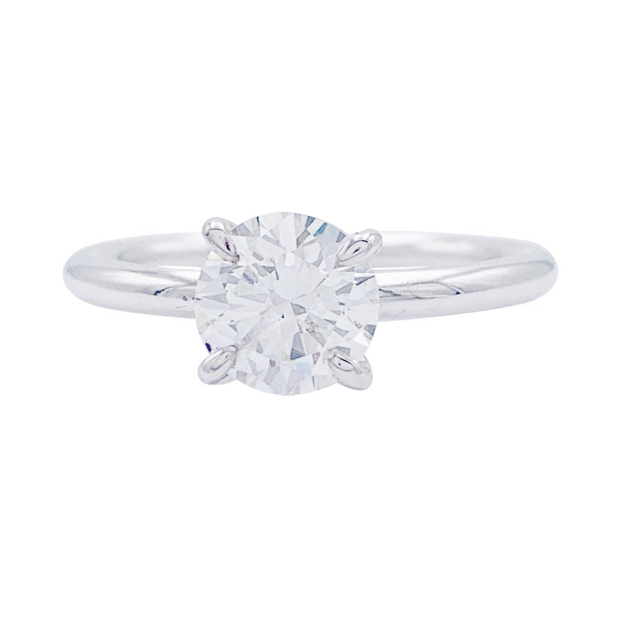 Bague Solitaire en or blanc et diamant - Castafiore