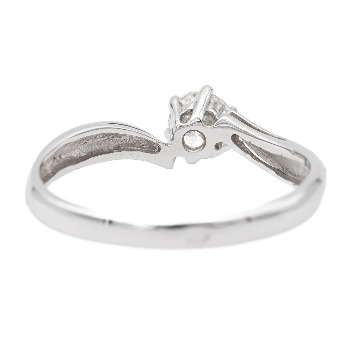 Bague Solitaire en or blanc et diamant - Castafiore