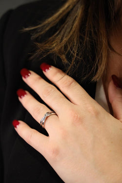 Bague solitaire en or blanc et diamant - Castafiore