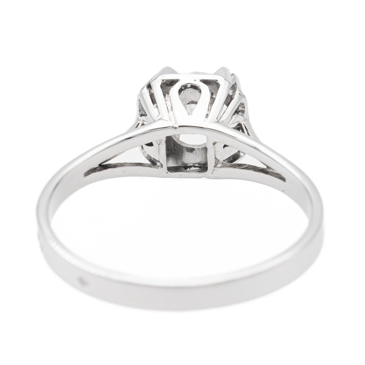 Bague Solitaire en or blanc et diamant - Castafiore