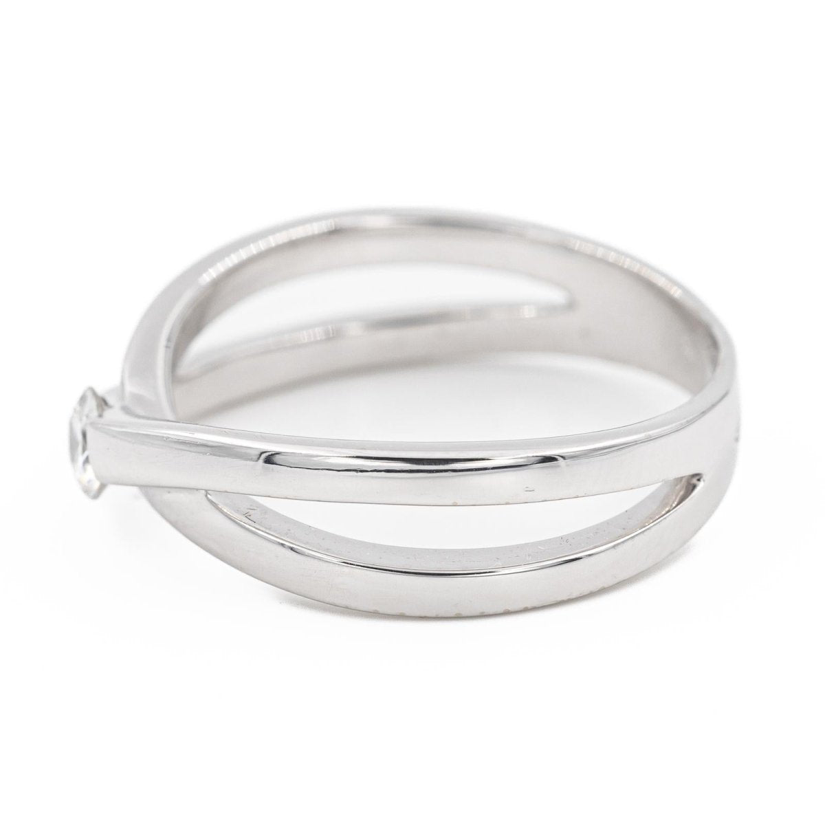 Bague solitaire en or blanc et diamant - Castafiore