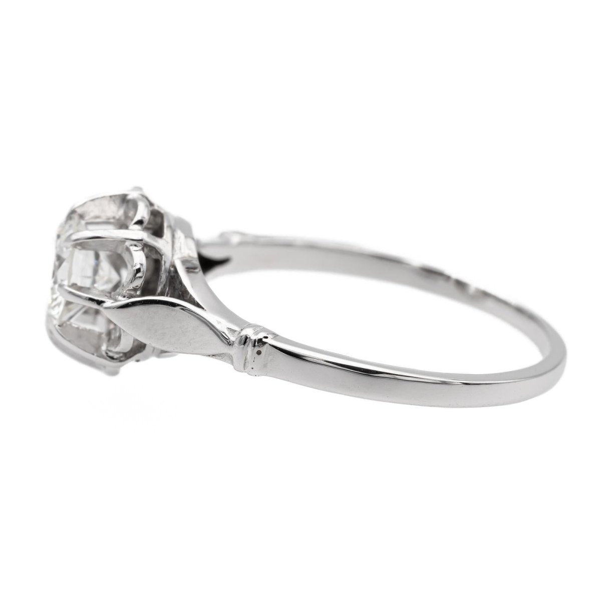 Bague Solitaire en or blanc et diamant - Castafiore