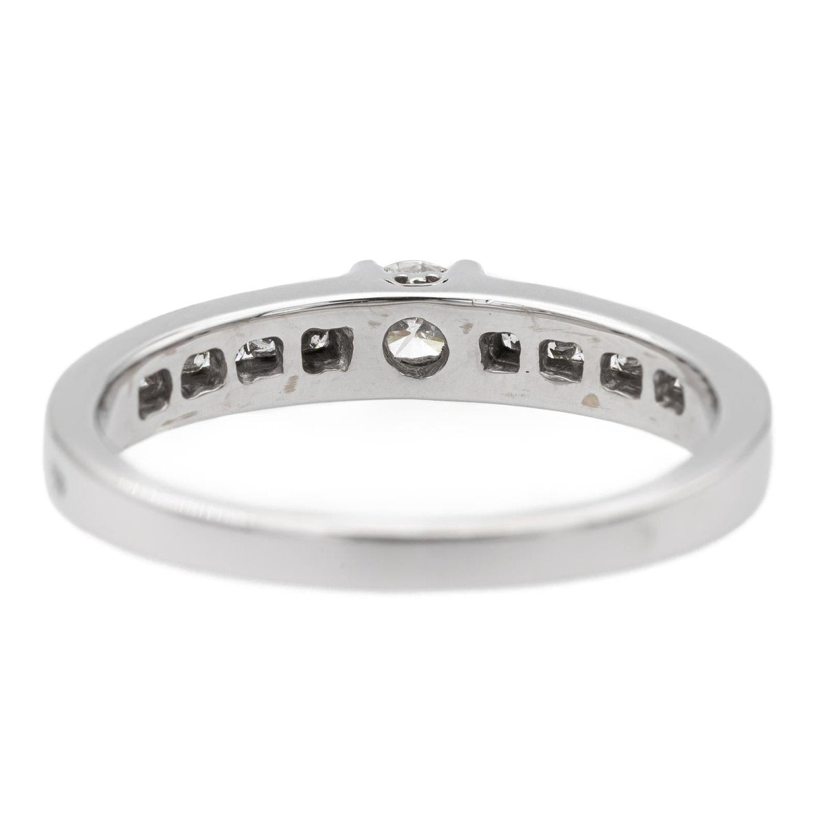 Bague Solitaire en or blanc et diamants - Castafiore