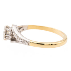 Bague Solitaire en or blanc et diamants - Castafiore