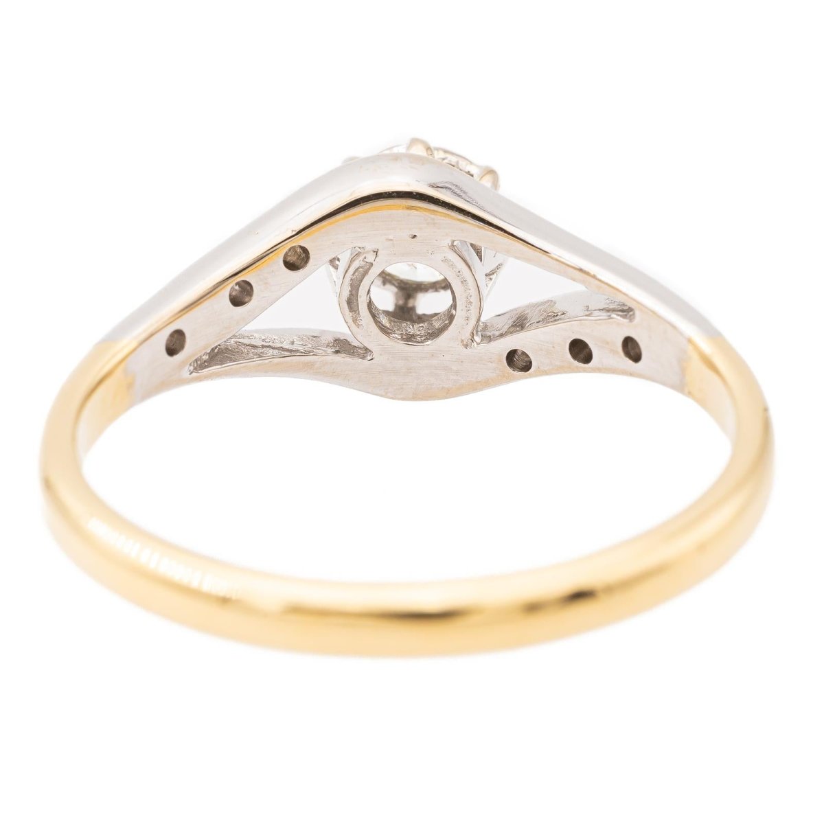 Bague Solitaire en or blanc et diamants - Castafiore