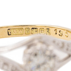 Bague Solitaire en or blanc et diamants - Castafiore