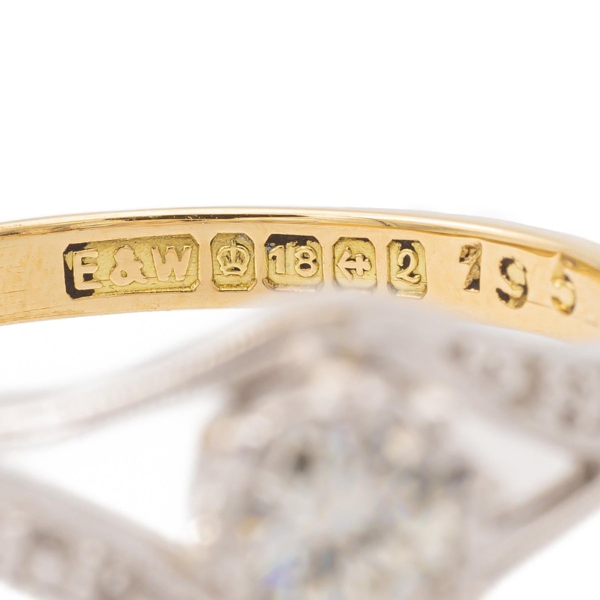 Bague Solitaire en or blanc et diamants - Castafiore