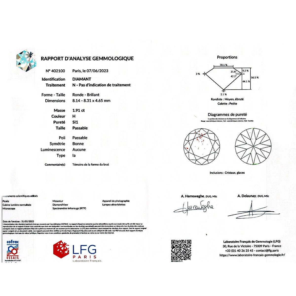 Bague solitaire en or blanc, platine et diamant - Castafiore