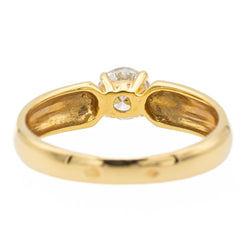 Bague Solitaire en or jaune et diamant - Castafiore