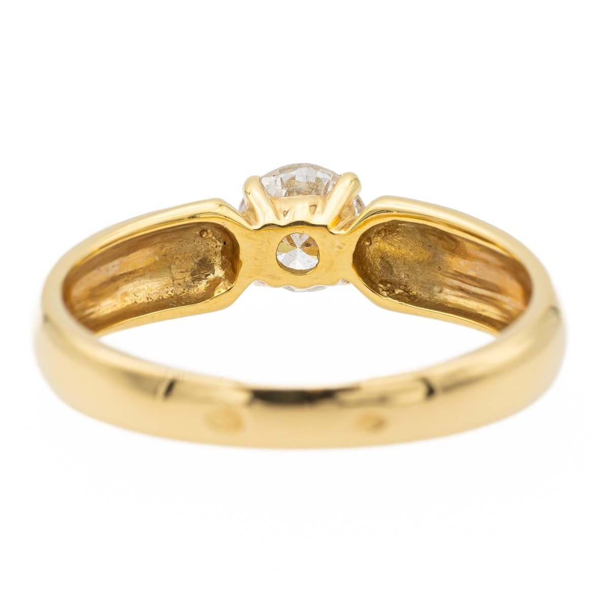 Bague Solitaire en or jaune et diamant - Castafiore
