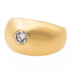 Bague Solitaire en or jaune et diamant - Castafiore