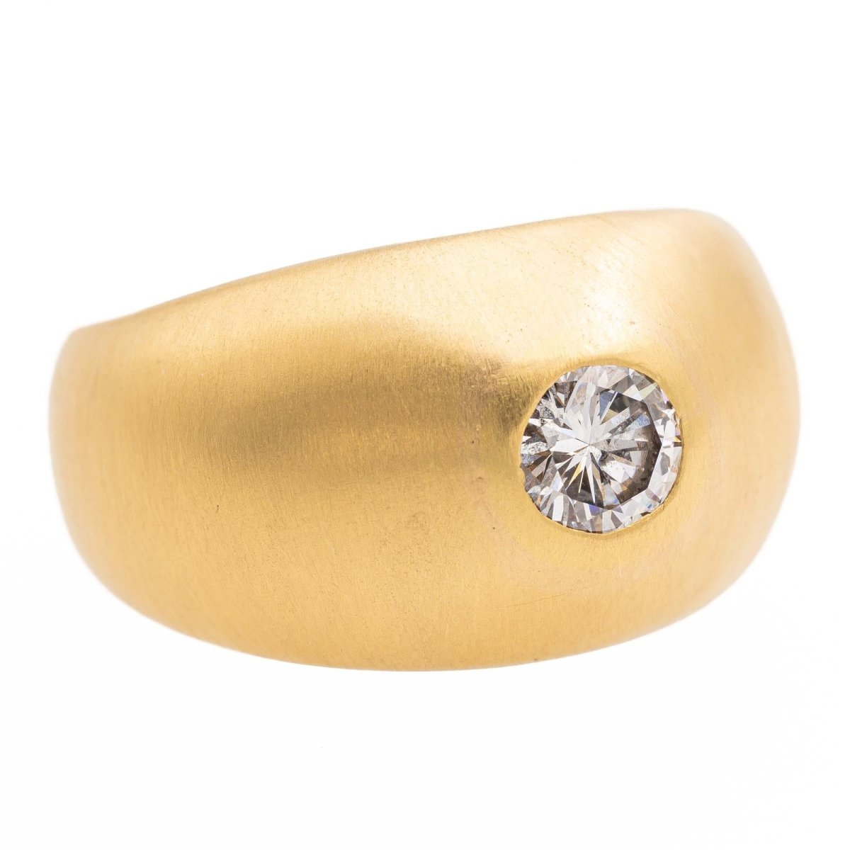 Bague Solitaire en or jaune et diamant - Castafiore