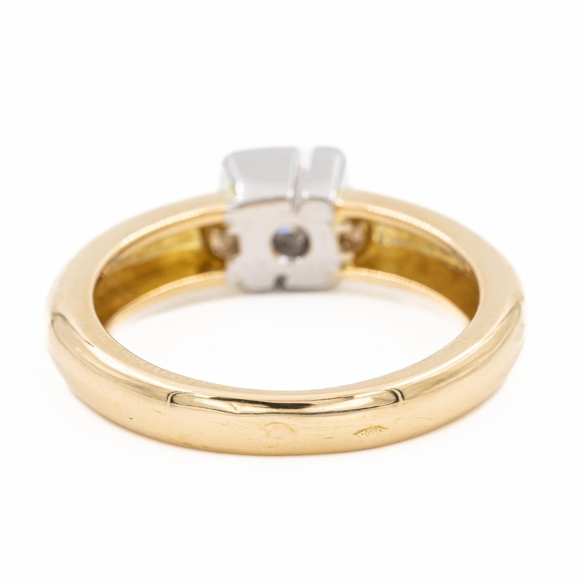 Bague Solitaire en or jaune et diamant - Castafiore