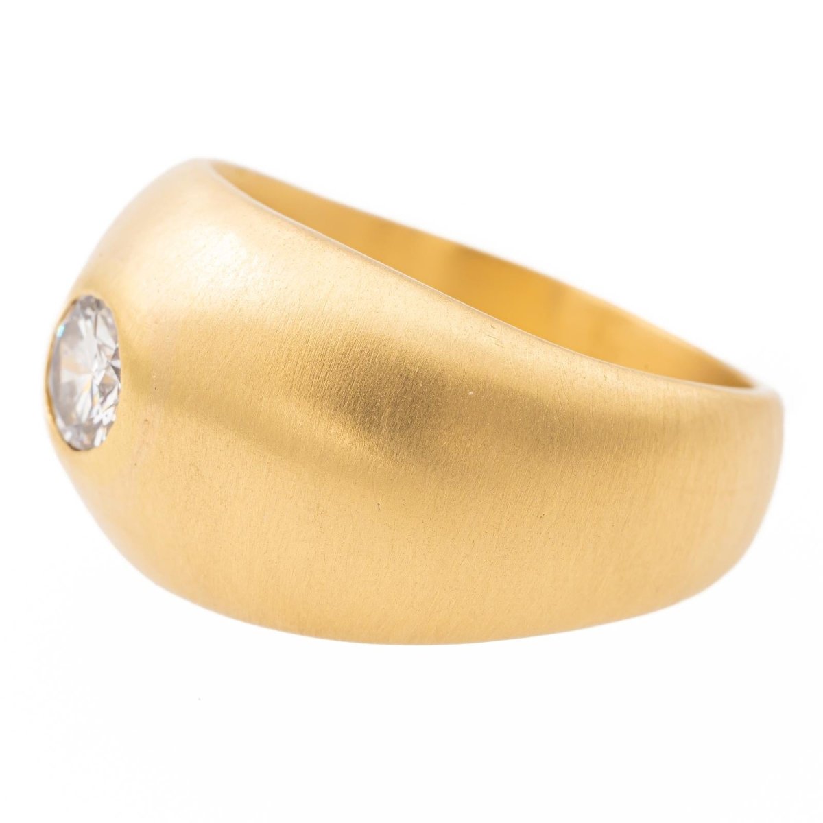 Bague Solitaire en or jaune et diamant - Castafiore