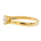 Bague Solitaire en or jaune et diamant - Castafiore