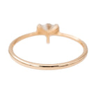 Bague Solitaire en or rose et diamant - Castafiore