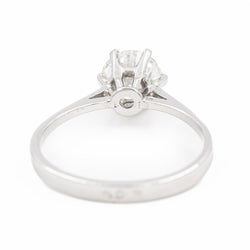 Bague Solitaire en platine et diamant - Castafiore