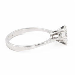 Bague Solitaire en platine et diamant - Castafiore