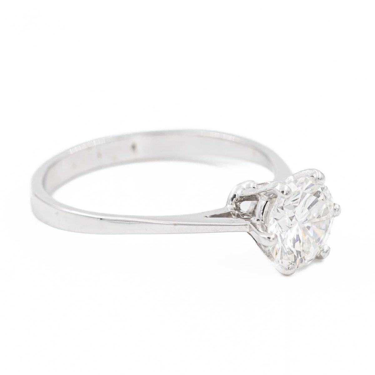 Bague Solitaire en platine et diamant - Castafiore