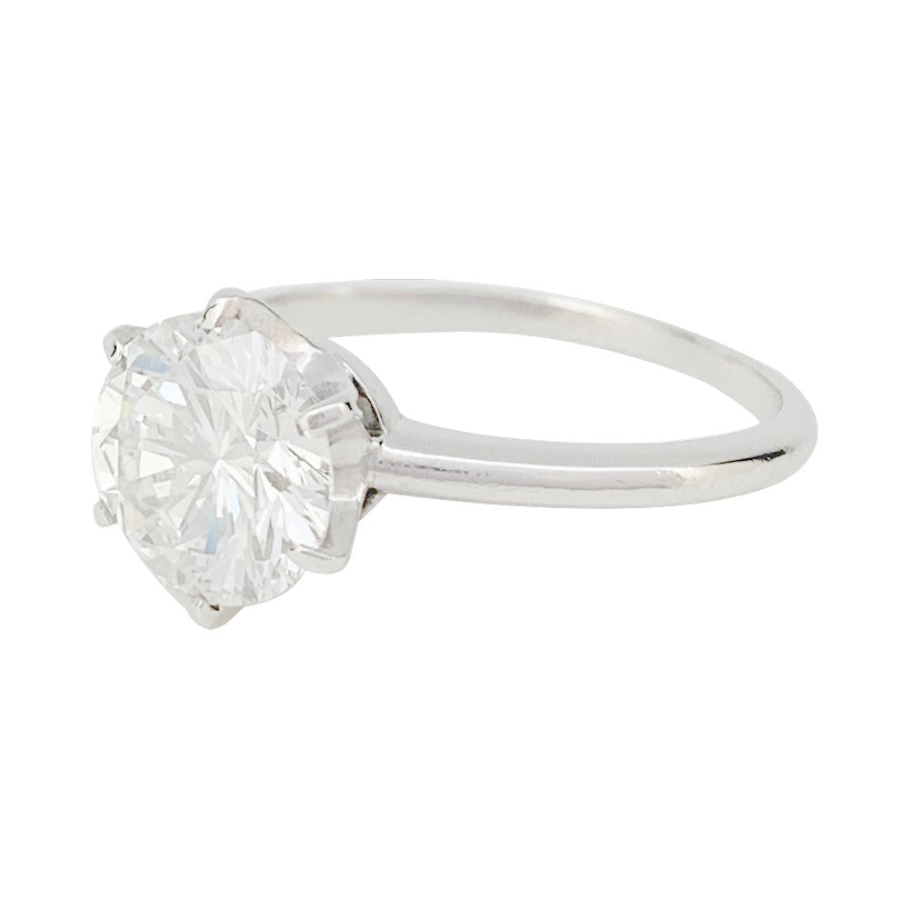 Bague Solitaire en platine et diamant - Castafiore