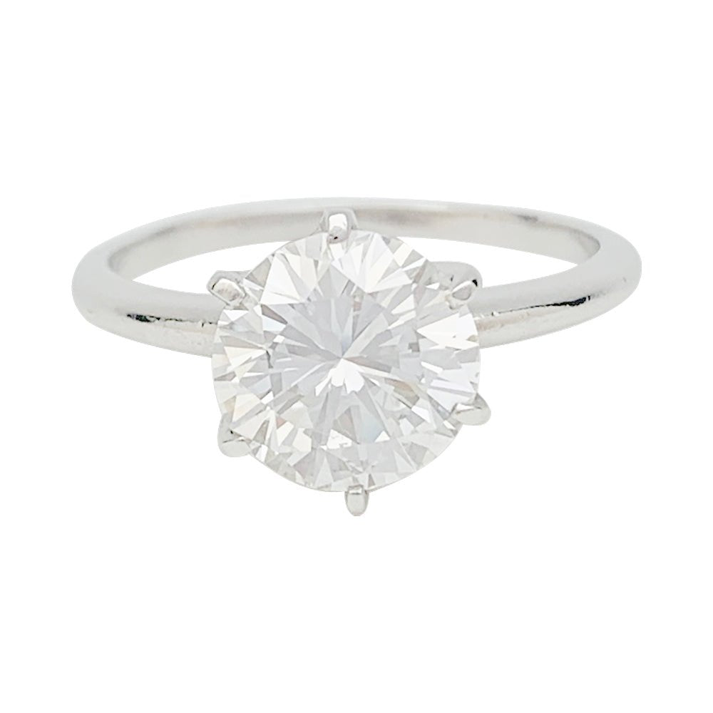 Bague Solitaire en platine et diamant - Castafiore