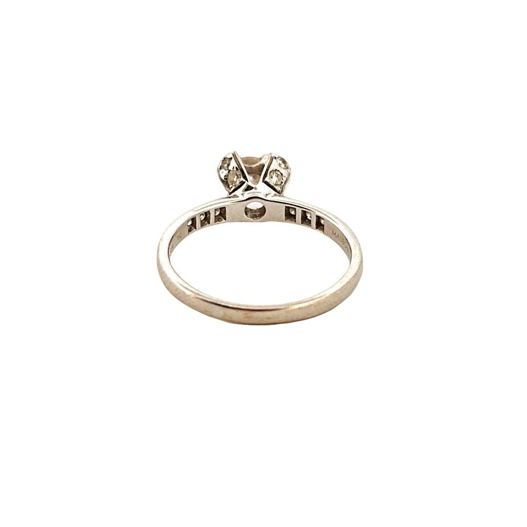 Bague Solitaire MAUBOUSSIN en or blanc et diamant - Castafiore