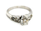 Bague Solitaire Or blanc Diamant - Castafiore