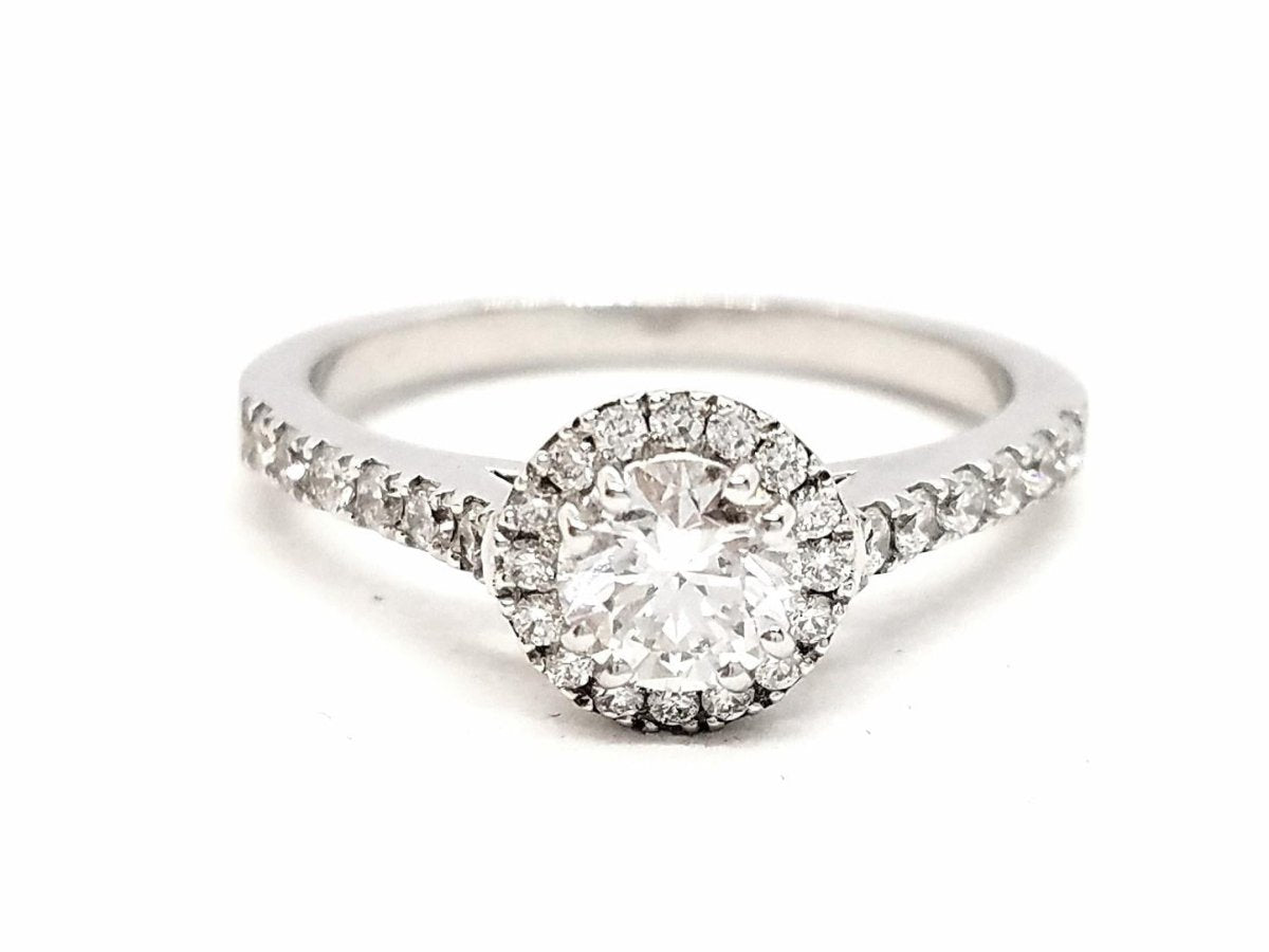 Bague Solitaire Or blanc Diamant - Castafiore