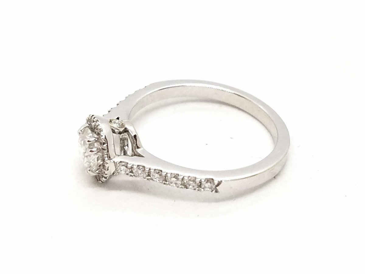 Bague Solitaire Or blanc Diamant - Castafiore