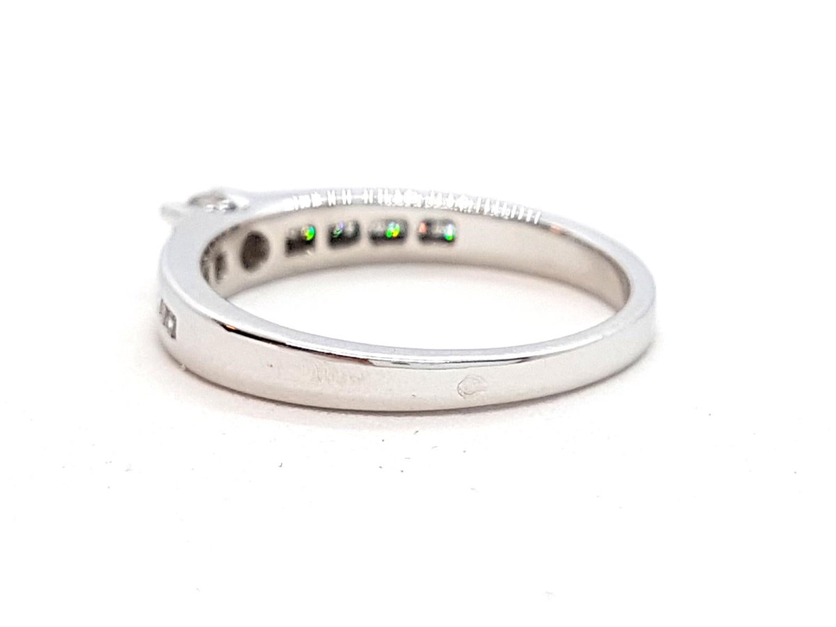 Bague Solitaire Or blanc Diamant - Castafiore