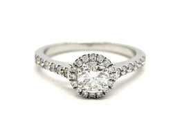Bague Solitaire Or blanc Diamant - Castafiore